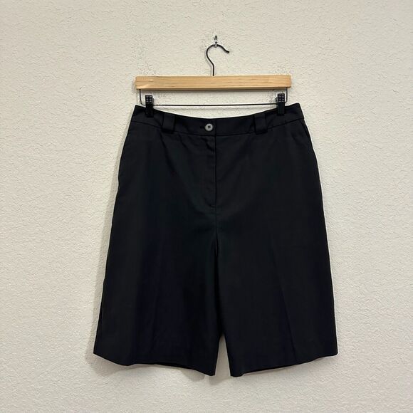 NWT Nique Lita Cotton Tencel Tailored Shorts in Black - Picture 1 of 16